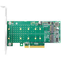 Адаптер для подключения M.2 накопителей Linkreal LRNV95N8 PCIe x8 to 2-Port M.2 NVMe Adapter