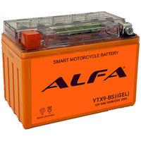Мотоциклетный аккумулятор ALFA YTX9-BS iGel (9 А·ч) - фото 1 - id-p226118312