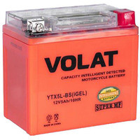 Мотоциклетный аккумулятор VOLAT YB5L-BS iGel (5 А·ч) - фото 1 - id-p226118347