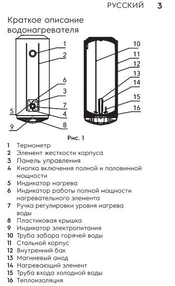 Водонагреватель Electrolux EWH 30 AXIOmatic Slim\ 30 л\ 1.5 кВт\ накопительный - фото 9 - id-p224983068