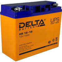 Аккумулятор для ИБП Delta HR 12-18 (12В/18 А·ч) - фото 1 - id-p226119250