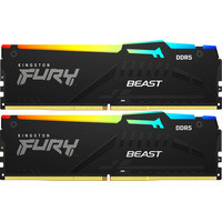 Оперативная память Kingston FURY Beast RGB 2x8ГБ DDR5 4800 МГц KF548C38BBAK2-16 - фото 1 - id-p226115693