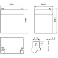 Аккумулятор для ИБП Delta HR 12-21W (12В/5 А·ч) - фото 2 - id-p226119318