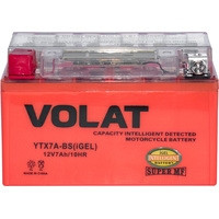 Мотоциклетный аккумулятор VOLAT YTX7A-BS(iGEL) (7 А·ч) - фото 2 - id-p226118552