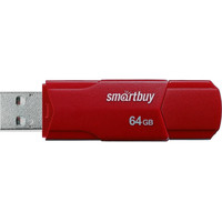 USB Flash SmartBuy Clue 64GB (бордовый) - фото 1 - id-p226115799