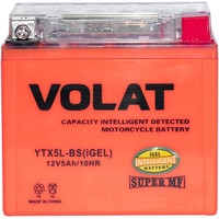 Мотоциклетный аккумулятор VOLAT YTX5L-BS(iGEL) (5 А·ч) - фото 2 - id-p226118623