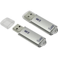 USB Flash SmartBuy 8GB V-Cut Silver [SB8GBVC-S] - фото 3 - id-p226115812