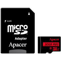 Карта памяти Apacer microSDHC AP32GMCSH10U5-R 32GB (с адаптером) - фото 1 - id-p226121330