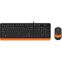 Офисный набор A4Tech Fstyler F1010 (черный/оранжевый) - фото 1 - id-p226115889
