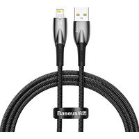 Кабель Baseus Glimmer Series Fast Charging Data Cable USB Type-A - Lightning 2.4A CADH000201 (1 м, черный)