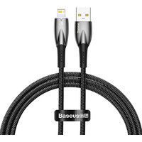 Кабель Baseus Glimmer Series Fast Charging Data Cable USB Type-A - Lightning 2.4A CADH000201 (1 м, черный) - фото 1 - id-p226121401