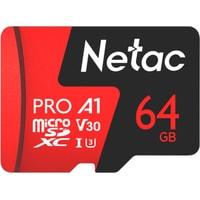 Карта памяти Netac P500 Extreme Pro 64GB NT02P500PRO-064G-R + адаптер - фото 1 - id-p226118795