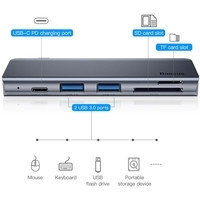 Док-станция Baseus Harmonica 5-in-1 CAHUB-K0G - фото 2 - id-p226117729