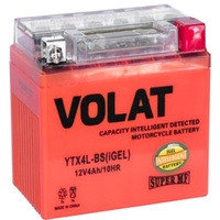 Мотоциклетный аккумулятор VOLAT YTX4L-BS(iGEL) (4 А·ч)