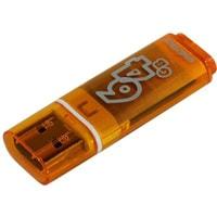 USB Flash SmartBuy Glossy 64GB (оранжевый) - фото 1 - id-p226117856