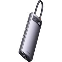 Док-станция Baseus Metal Gleam Series 7-in-1 Multifunctional Type-C HUB Docking Station Gray WKWG040113 - фото 1 - id-p226122593