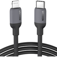 Кабель Ugreen US387 20304 USB Type-C - Lightning (1 м, черный) - фото 1 - id-p226121768