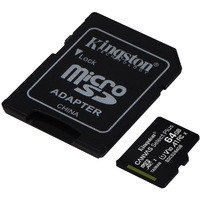 Карта памяти Kingston Canvas Select Plus microSDXC 64GB (с адаптером) - фото 2 - id-p226120921
