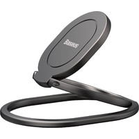 Накладка-держатель Baseus Rails Phone Ring Stand/Holder (темно-серый) - фото 1 - id-p226122862