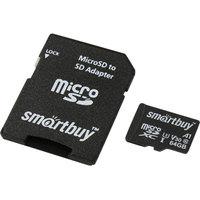 Карта памяти SmartBuy microSDXC SB64GBSDU1A-AD 64GB - фото 1 - id-p226120154