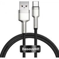 Кабель Baseus Cafule Series Metal Data Cable USB Type-A - Type-C 66W CAKF000001 (0.25 м, черный) - фото 1 - id-p226121061
