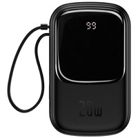 Внешний аккумулятор Baseus Qpow Pro Digital Display Fast Charge 10000mAh 20W (черный) - фото 1 - id-p226122088