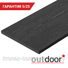 Доска ДПК Outdoor 130*9*4000 мм. полнотелая STORM BLACK черная