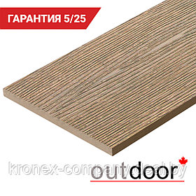 Доска ДПК Outdoor 130*9*4000 мм. полнотелая STORM дуб