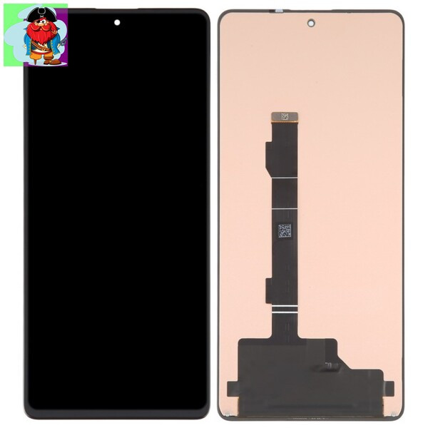 Экран для Xiaomi POCO X6 Pro с тачскрином, цвет: черный оригинал в рамке - фото 1 - id-p226123714