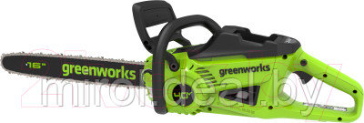 Электропила цепная Greenworks GD40CS20XK4 бесщеточная 40V 40см / 2008807UB - фото 1 - id-p226123938