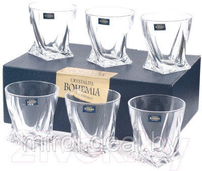 Набор стаканов Bohemia Crystalite Quadro 20936/99A44/340 - фото 1 - id-p226123972