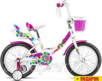 Детский велосипед Stels Echo 16 V020 2024 (белый/розовый)