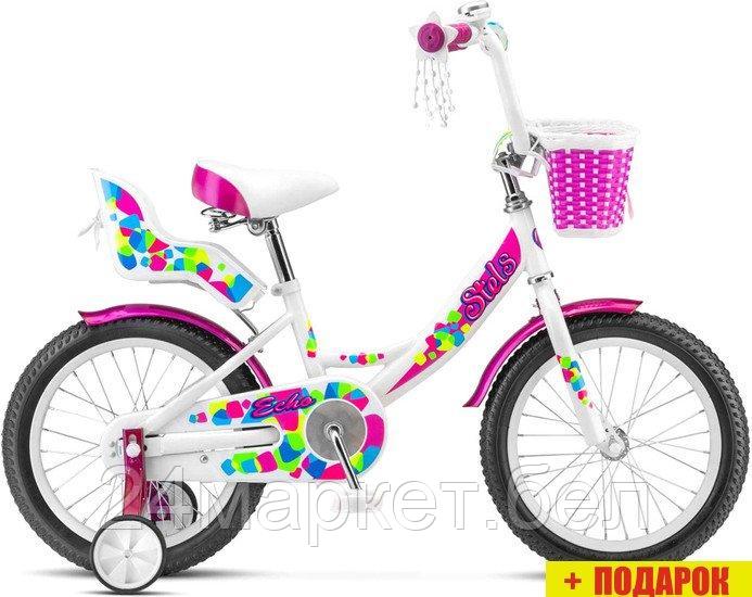 Детский велосипед Stels Echo 16 V020 2024 (белый/розовый) - фото 1 - id-p226077496