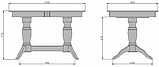 Обеденный стол раздвижной ПАН (Полисандр) Мебель-Класс, фото 2