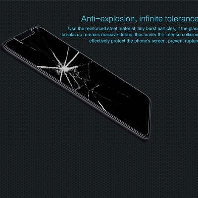 Противоударное защитное стекло с пленкой на камеру Nillkin Amazing H для Xiaomi Mi8 - фото 4 - id-p226125520