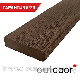 Профиль для скамеек ДПК Outdoor 80*20*4000 мм. полнотелый STORM коричневый микс