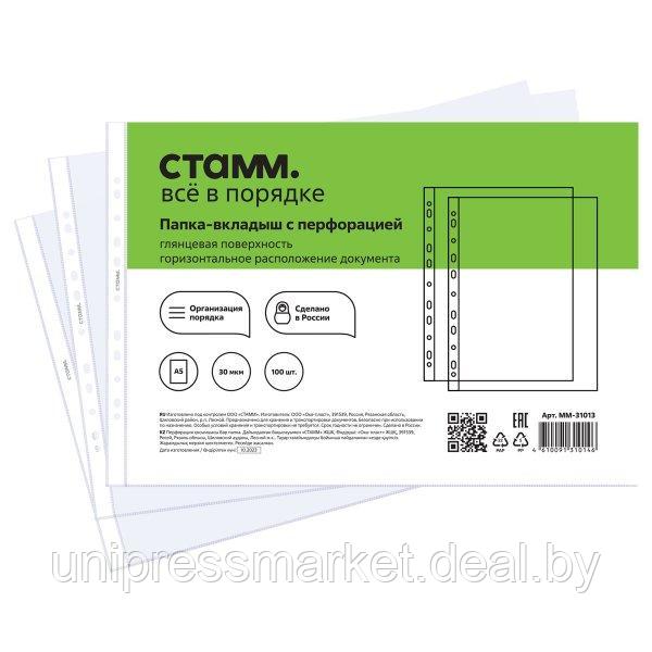 Папка-файл А5 30 мкм СТАММ глянцевая ММ-31013 - фото 1 - id-p226125536