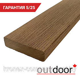 Профиль для скамеек ДПК Outdoor 80*20*4000 мм. полнотелый STORM дуб