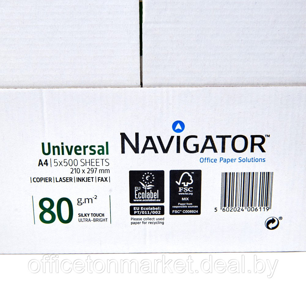 Бумага "Navigator Universal", A4, 500 листов, 80 г/м2 - фото 8 - id-p196340927