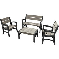 Комплект мебели MONTERO WLF Bench set (диван, 2кресла, столик)