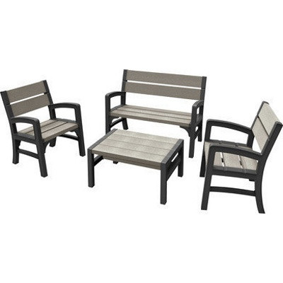 Комплект мебели MONTERO WLF Bench set (диван, 2кресла, столик) - фото 1 - id-p226126943