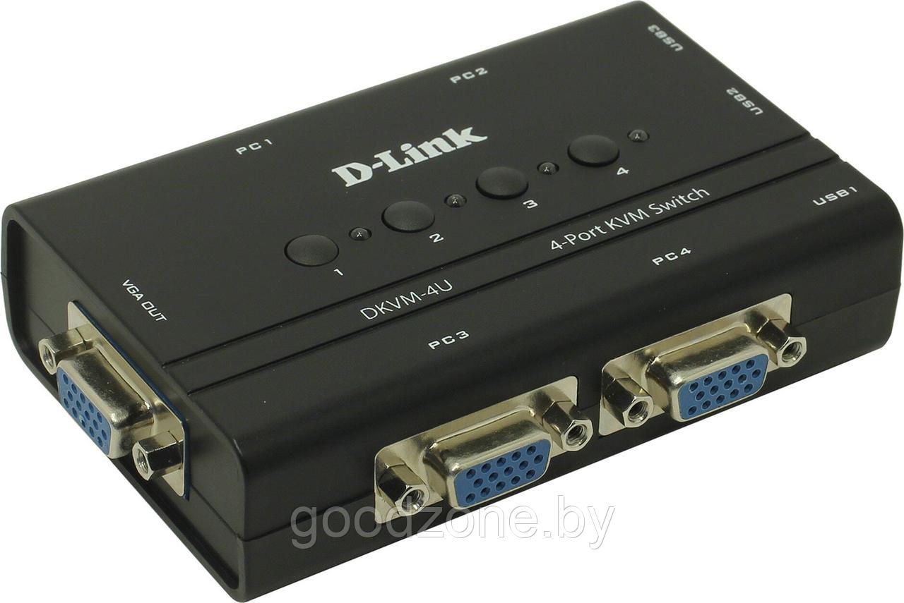 KVM переключатель D-Link DKVM-4U/C2A - фото 1 - id-p226128192
