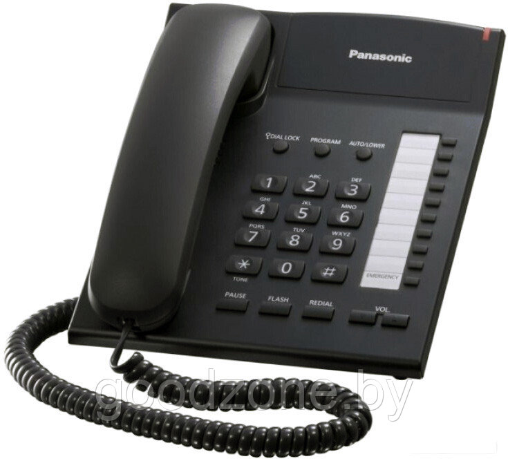 Проводной телефон Panasonic KX-TS2382UAB (черный) - фото 1 - id-p226128326
