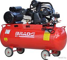 Воздушный компрессор Brado IBL3100B (до 600 л/мин, 8 атм, 100 л, 380 В, 3.0 кВт)