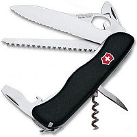 Нож перочинный Victorinox Trailmaster One Hand Wavy Edge 0.8463.MW3 с фиксатором 12 функций черный