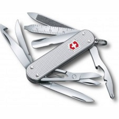 Нож перочинный Victorinox MiniChamp 0.6381.26 58мм алюминиевая рукоять серебристый - фото 1 - id-p226128862