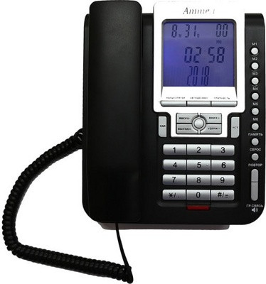 Проводной телефон Аттел 211 (черный) - фото 1 - id-p226127377