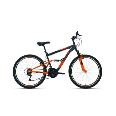 Велосипед Forward Altair MTB FS 26 1.0 2021 / RBKT1F16E010 (18, темно-серый/оранжевый)