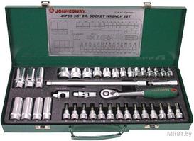 Jonnesway S04H3141S Набор головок торцевых 3/8"DR, 6-24 мм, 41 предмет