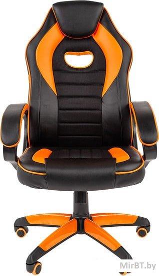 Офисное кресло Chairman game 16 Россия экопремиум черный/оранжевый, Ро - фото 2 - id-p226127619